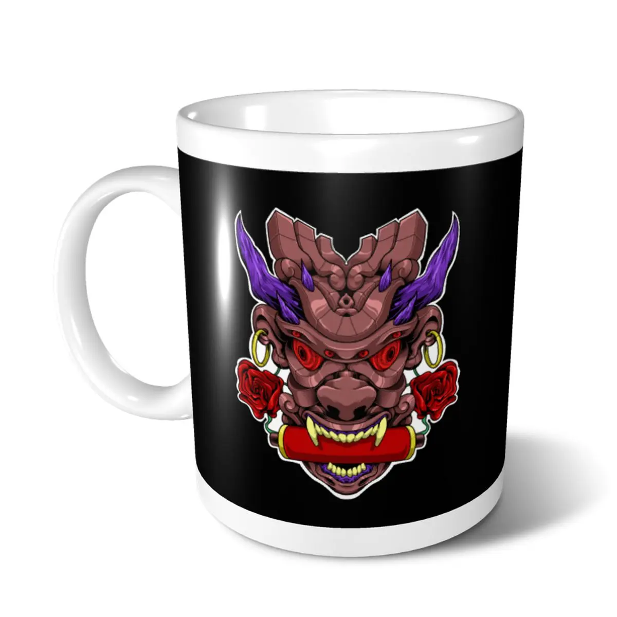 Дьявол со свитком японский дьявол мА кружки милый Кофе Чай Молоко пивная чашка
