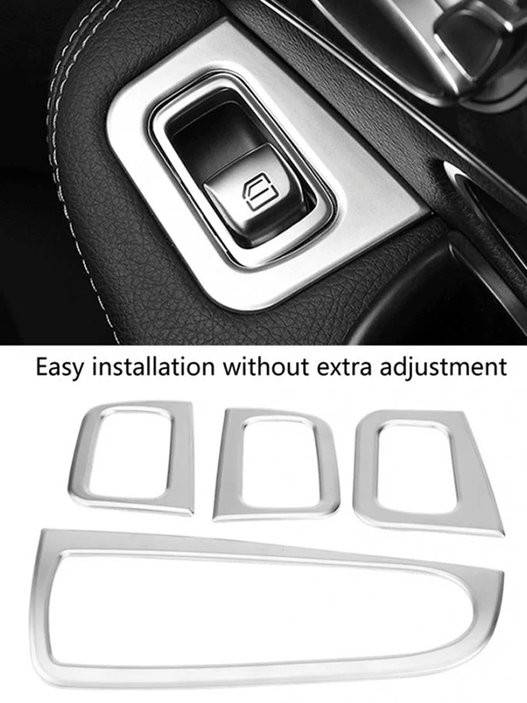 4 шт. комплект кнопки оконного подъемника ABS для Mercedes Benz GLC C Class W205 X253 2015 2020