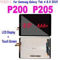 8 0 aaa lcd for samsung galaxy tab a 8 0 2019 sm p200 sm p205 p200 p205 lcd display touch screen digitizer assembly p200 p205