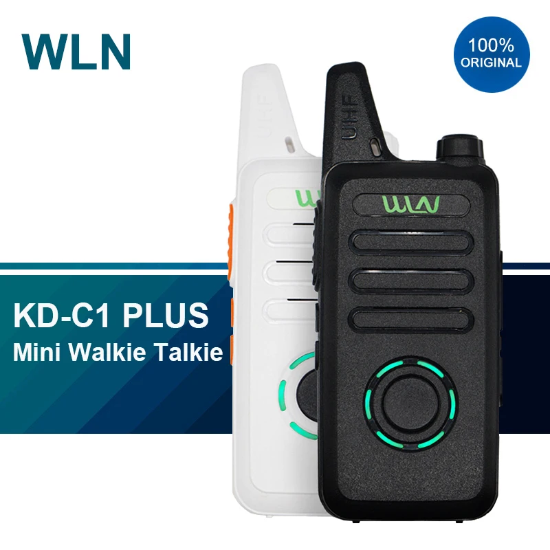 Портативная рация WLN KD-C1 Plus мини двухсторонняя радиостанция UHF 2020-400 МГц 16 каналов