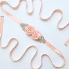 Ремни с цветами для женщин, аксессуары для свадебных платьев и выпускных, цвет розовыйбелый, D09