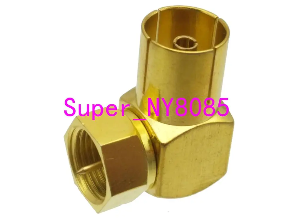 1pce адаптер F ТВ штекер к IEC PAL DVB T гнездовой разъем правый угол RF коаксиальный|plug