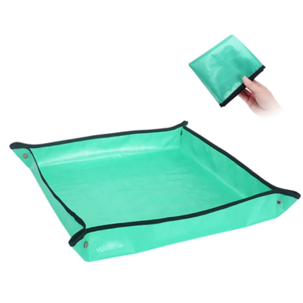 

Plant Repotting Square Mat Foldable Grden Work Cloth Waterproof Thickened Gardening Mat Waterproof Potting Tarp