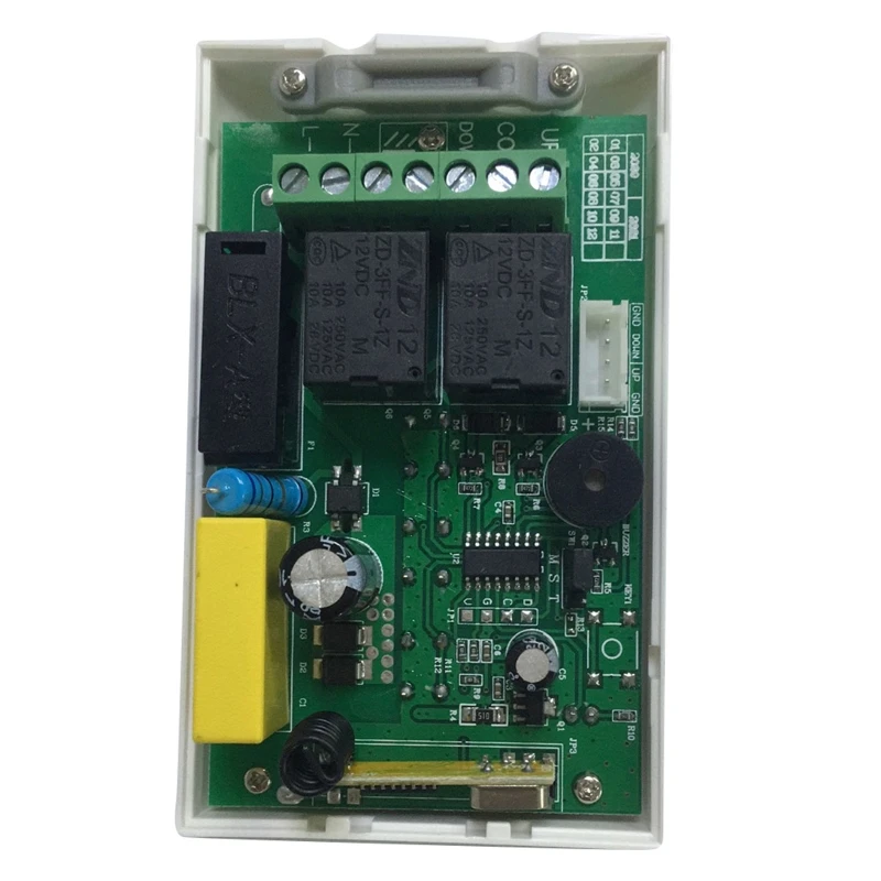 

C5AE 433MHz AC220V 2CH Relay Receiver+RF Transmitter Wireless Remote Control Switch for Garage Door Motor Forward Reverse
