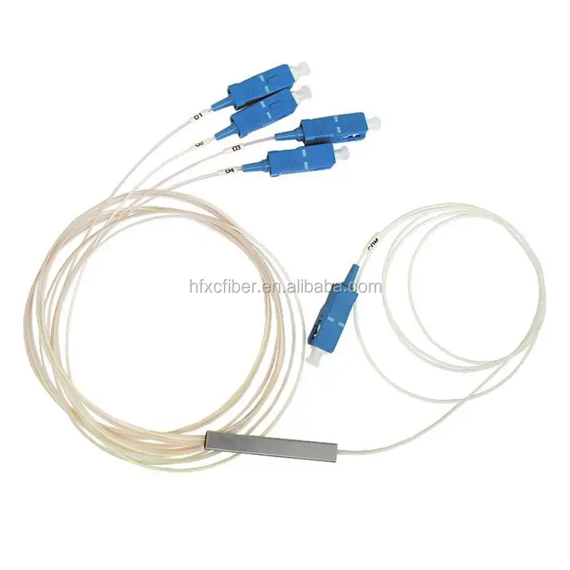 50 шт распределитель для оптоволоконных линий 1/8 PLC SC/UPC одиночный режим G657A1 0,9 мм