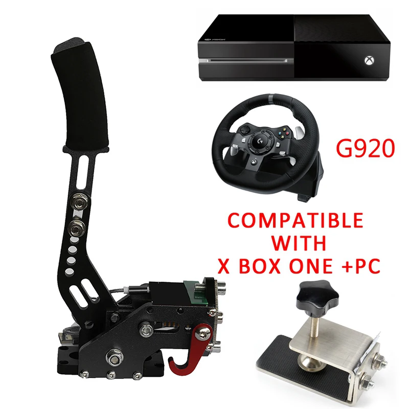 

PC+PS4/Xbox One for Racing Games G920 USB Hand Brake+Clamp Logitech Brake System Handbrake Dirt Rally PC PS4 Parts Hand Brake