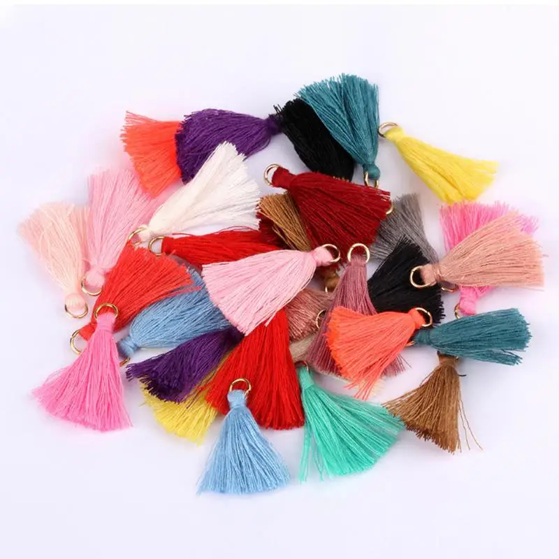 

10pcs Polyester Trim Fringe Tassel Sewing Curtains Accessories DIY Keychain Cellphone Straps Pendant Tassels For Jewelry Making