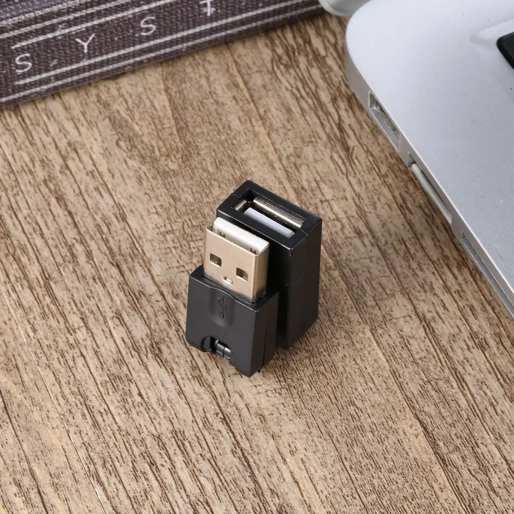 USB 2,0 папа к USB мама 360 градусов угол вращения удлинитель адаптер Горячий