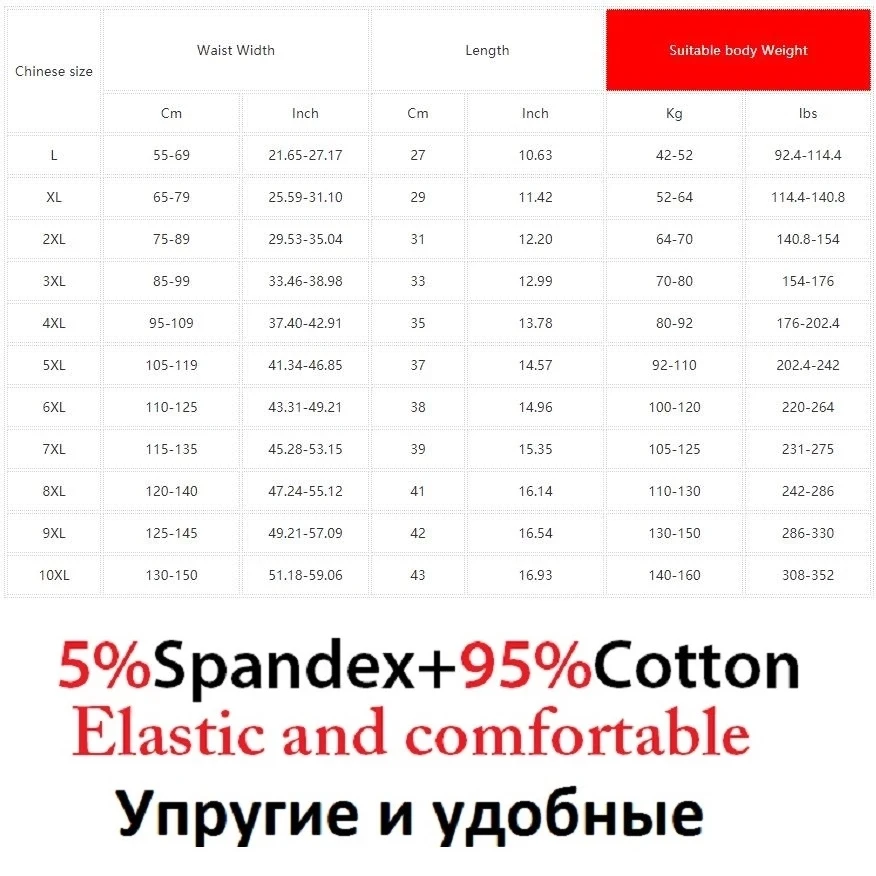Очень большой 8xl 9xl 10xl свободная Мужская хлопковая Нижнее бельё размера плюс