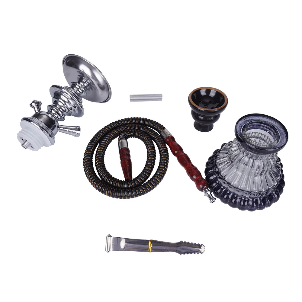 

New Arabic Hookah Set Shisha Pipe Nargile Chicha Sisha Narguile Completo Waterpijp Cachimba Hose Bowl Tongs Smoking Accessories