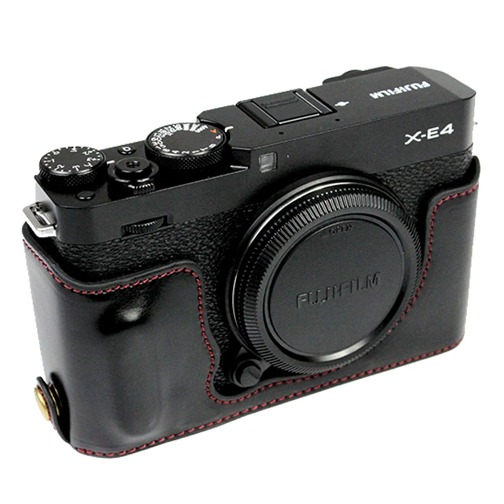 pu leather camera bag micro single fuji xt4 xe4 xs10 xt3 xt2 xt10 xt20 xt30 base leather case hot shoe cover shutter button free global shipping