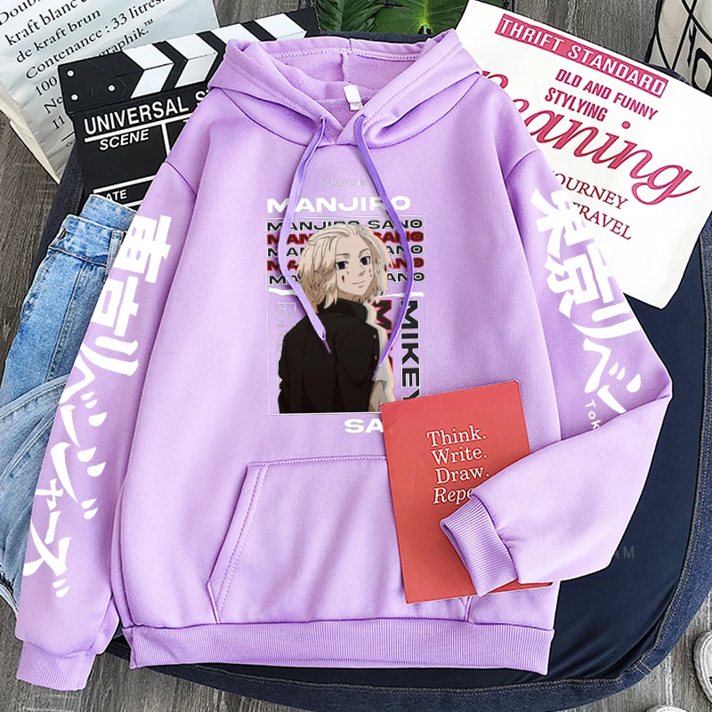 Толстовки с капюшоном унисекс из аниме Мстители Токио зимняя эстетичная