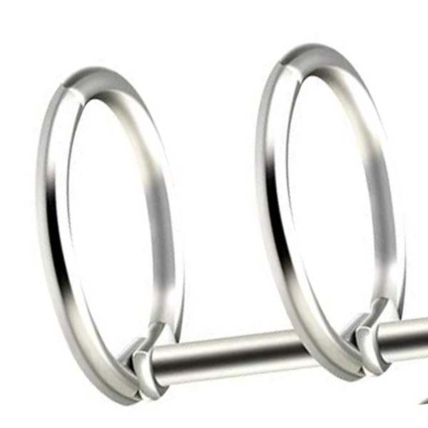 

3 Ring Metal Loose Leaf Binders Book Rings with 20 mm Inner Diameter for DIY Travel Diary, Photo Album, Binding Combs (Silver, 1