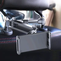 2021 car rear pillow telescopic phone holder tablet car stand seat rear headrest mounting bracket for ipad phone tablet support