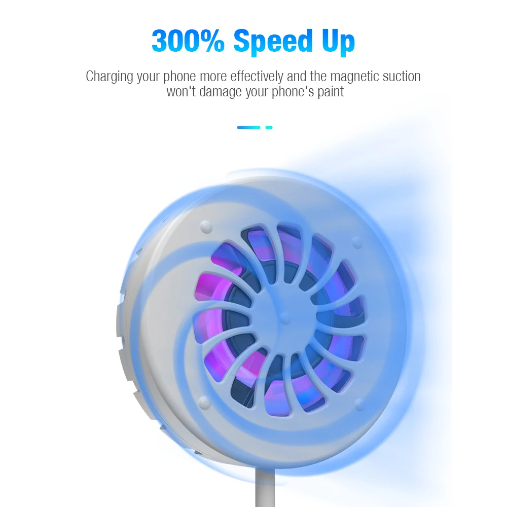 15w magnetic wireless charger with cooler radiator for magsafe iphone 12 13 mini pro max fast wireless charging cooling fan free global shipping