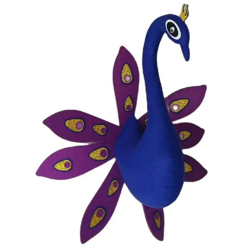 Милая птица фламинго настенное крепление голова животного детская комната