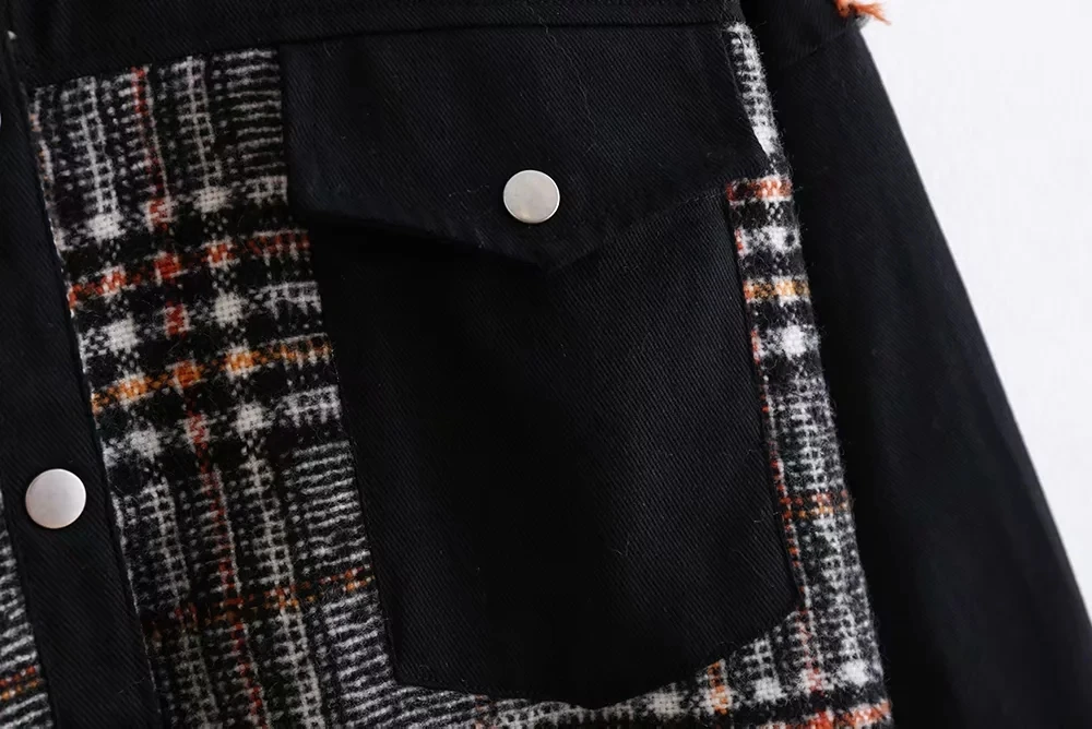 НОВАЯ шикарная Женская Лоскутная куртка пальто с карманами Винтажный стиль