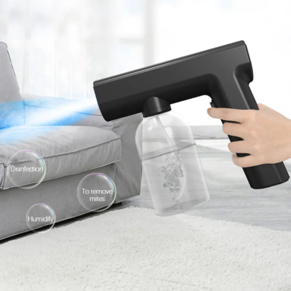 

Handheld Blue Light Nano Disinfection Spray Gun USB Rechargeable Electric Sanitizer Sprayer