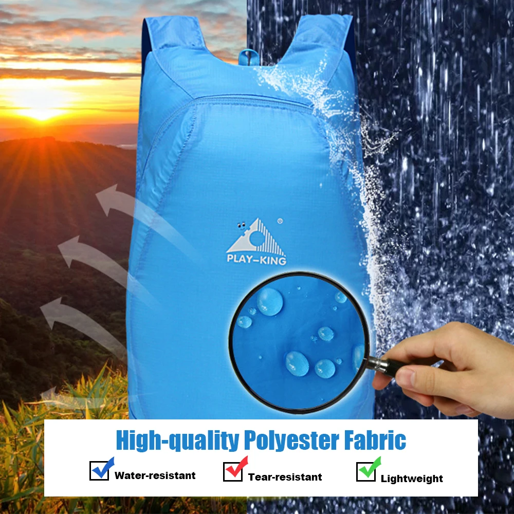 

20L Ultralight Backpack 7 Colors Lightweight Foldable Backpacks Waterproof Hiking Backpack Outdoor Folding Bag for Camping