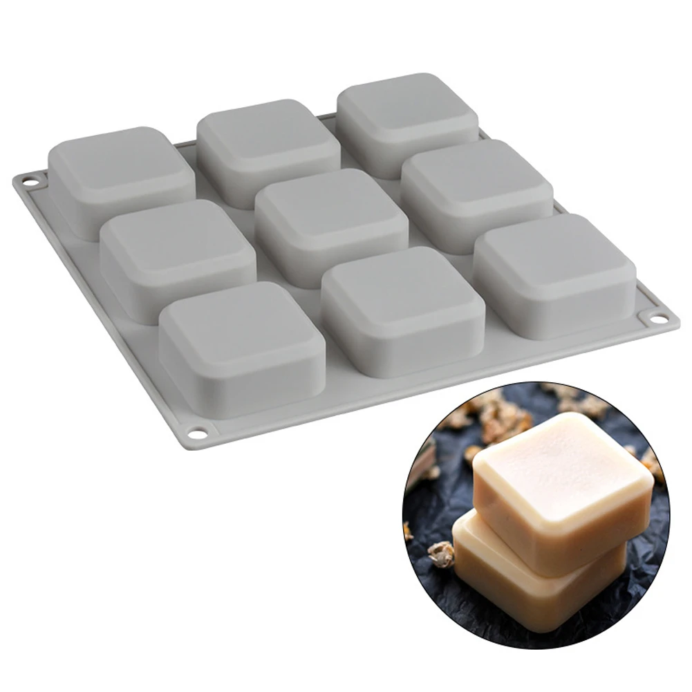 9 даже большой лоток для льда Гигантский Большой квадратный силиконовый