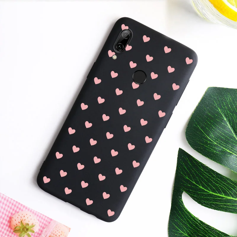 Love Heart cute Phone Case For Huawei Honor 10 lite Y5 2018 Y6 Prime 2019 8X 7A Pro 7C P20 Lite Soft Full Back Covers |
