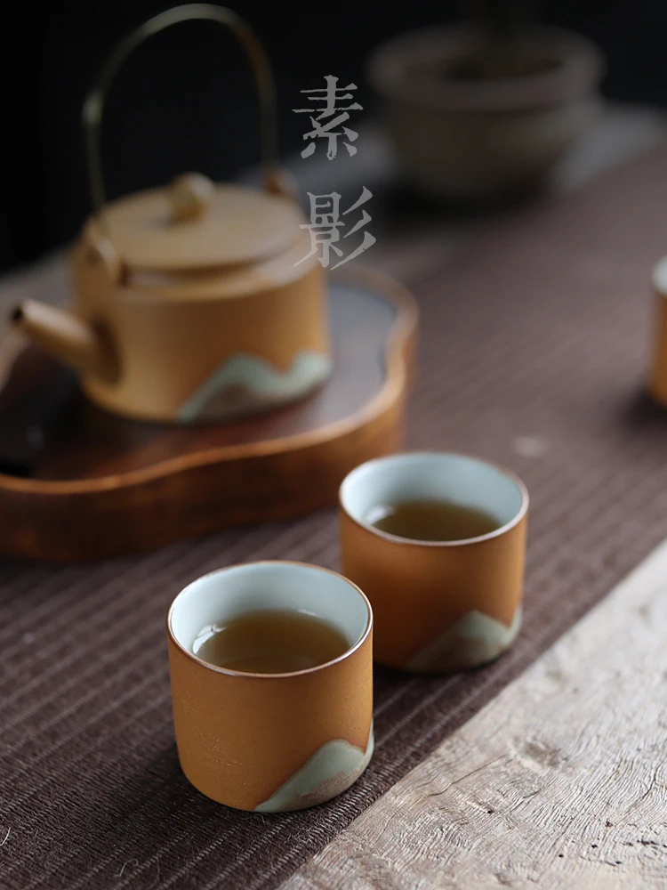 Tazas de ceramica creativas украшения для дома аксессуары Современный японский стиль ручной работы кухня Хризантема чайная чашка с блюдцем кружки