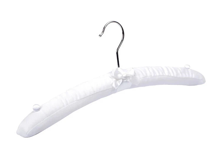 

Hangerworld Colorful Satin Hanger/ Padded Dress Hangers with Buttons (10 pieces/ Lot)