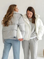toppies 2021 autumn winter puffer jacket womens white coat female warm parkas outwear korean fashion outwear