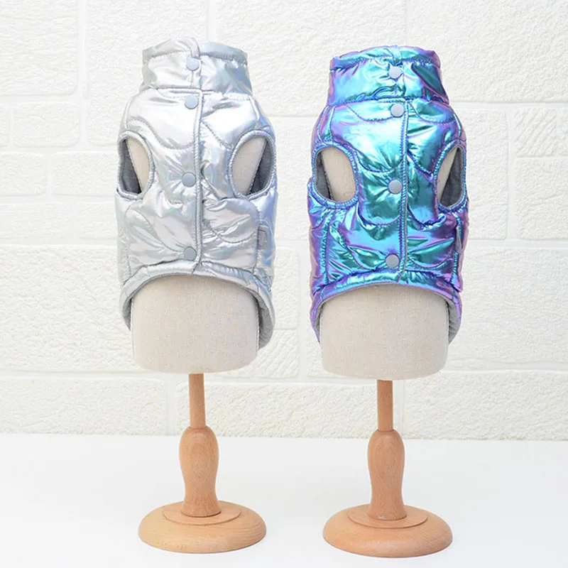 Зимнее пальто для домашних животных одежда 2019 зимняя теплая лазерная куртка