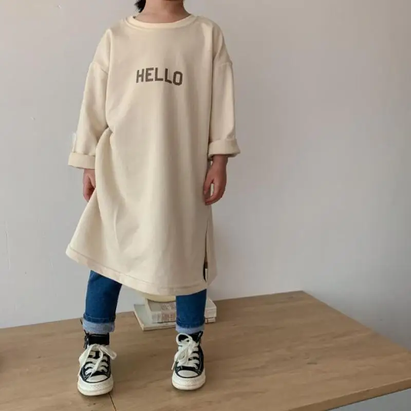 

Коллекция 2022 года, новое платье для маленьких девочек Корейский стиль, весенне-осенняя одежда с длинными рукавами для детей, От 2 до 6 лет, Ins, ...