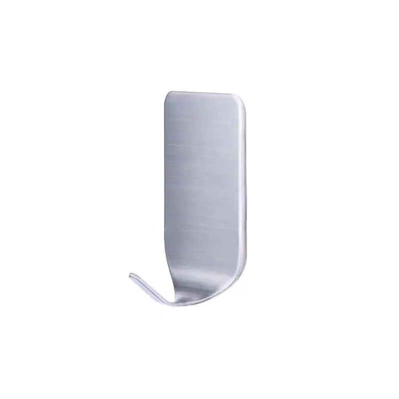 

8 Pcs Stainless Steel Hook Stickers Strong Glue on The Wall of The Kitchen Bathroom Dormitory Behind The Door