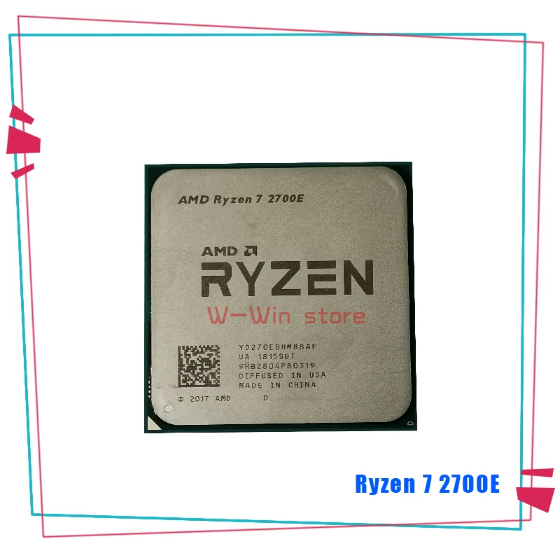 AMD R7 2700 серия Ryzen 7 2700E 2 8 ГГц Восьмиядерный Sinteen-Thread 16M 45W процессор процессора