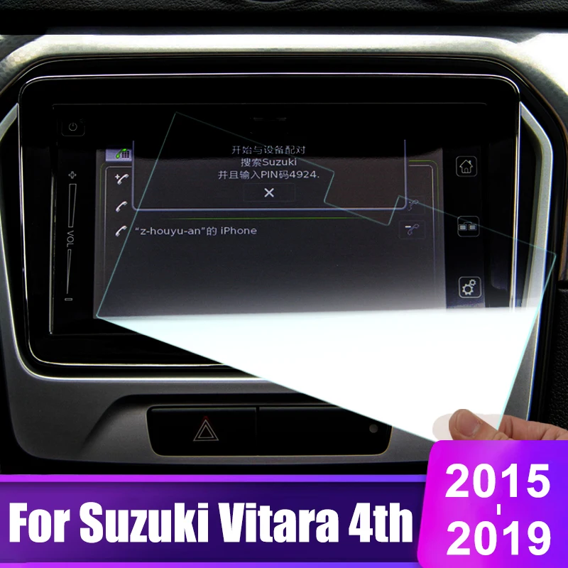 

For Suzuki Vitara 4th 2015 2016 2017 2018 2019 Tempered Glass Car GPS Navigation Screen Protector Film LCD Protective Sticker