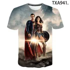 2021 новые летние Super hero тема Топ Модные мужские 0 воротник футболка мужской 3D футболка с коротким рукавом на мальчиков повседневная Уличная одежда 110-6XL
