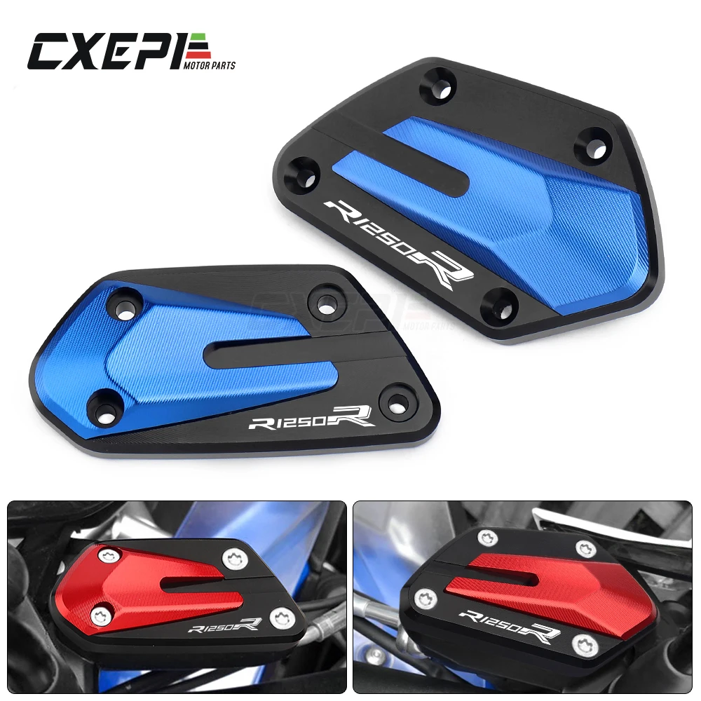 

С логотипом для BMW R1250R R1250 R r1250r 2019 мотоциклетная CNC алюминиевая передняя Тормозная муфта Жидкости Крышка Резервуара аксессуары