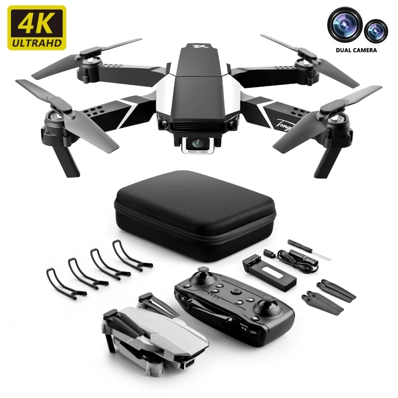 

2021 New S62 Drone 4K HD Dual Camera Visual Positioning 1080P WiFi Fpv Foldable Four-Axis Height Keeping Rc Quadcopter Dron Toy