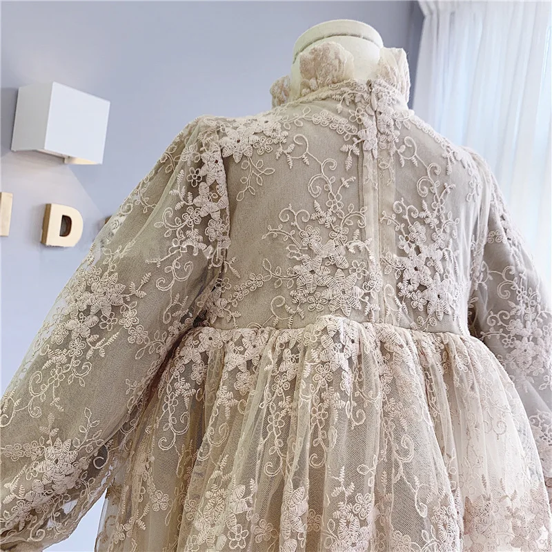 

Spring /Autumn New Products Girls Skirt Lace Flare Sleeve Dress Princess Skirt Kids
