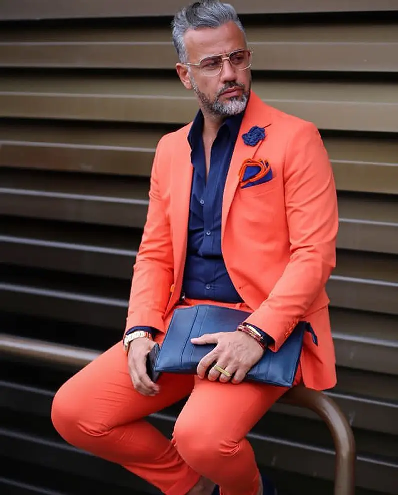 

(Jacket+Pants) Sommer Men's Jacket Male Suit Shiny 2 Piece Groom Wedding Formal Prom Set Party Evening Blazer Custom Made