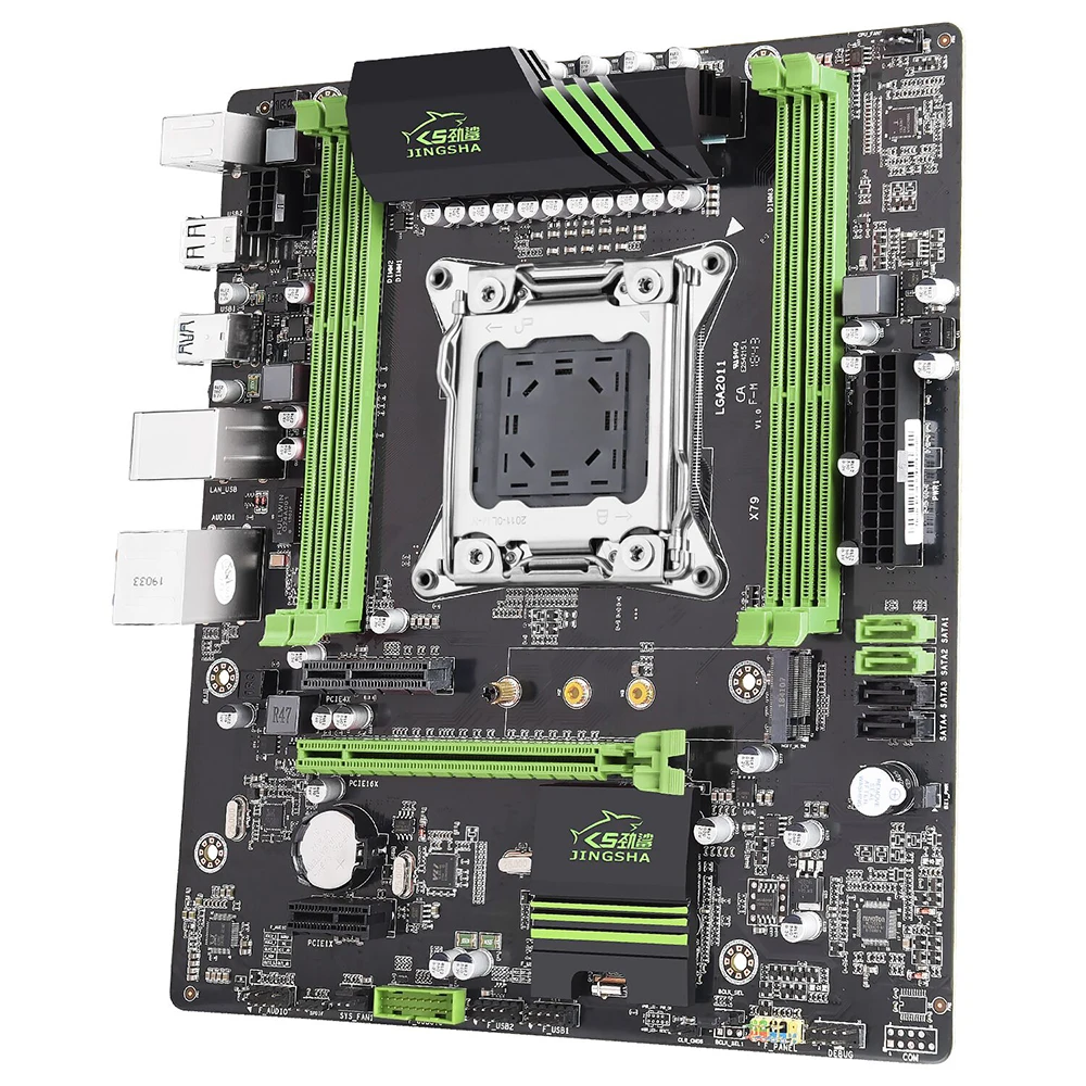 Jingsha X79 материнская плата M.2 высокоскоростной E5 LGA2011 V2 процессор DDR3 64 Гб материнская плата PCI-E3.0 NVME ATX