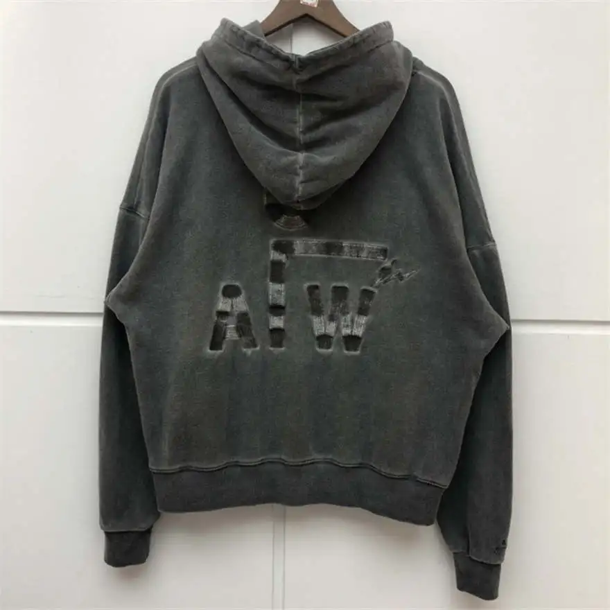 1 Tick согреться ACW A-COLD-WALL толстовки для мужчин и женщин 1:1 хип хоп толстый ретро сделать старый промытый пуловер высокого качества холодной стены - Цвет: 1
