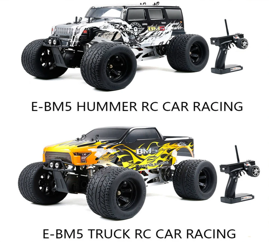 

1/5 ROFUN E-BM5 Bigfoot Monster Hummer and Truck 2WD Model Road Racing Radio Controlled RC Car Toy for ROVAN Big Monster