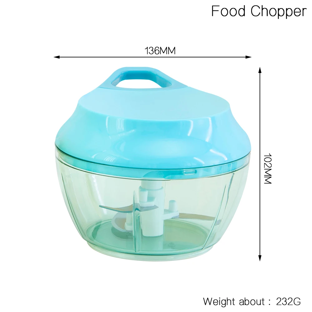 Xyj Manual Food Chopper Mixer Processor Pull String Vegetable Fruits Nuts Onions Hand Mincer Blender | Дом и сад