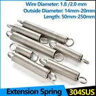 304 Натяжной вытяжной цилиндр из нержавеющей стали Droid, спиральный удлинитель спиральной катушки, пружина WD 1,8 мм 2,0 мм