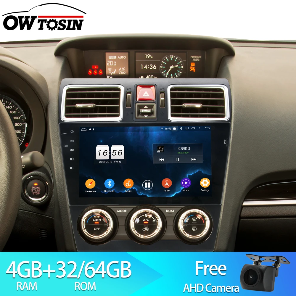 Автомагнитола Owtosin мультимедийный видеоплеер навигация GPS Android 9 0 для Subaru Forester/Subaru