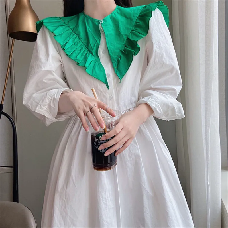 

Multicolor Triangle Pleated Detachable Fake Collar False Shirt Dress Collar Sweet Fashionable Women Girls Choker Vest
