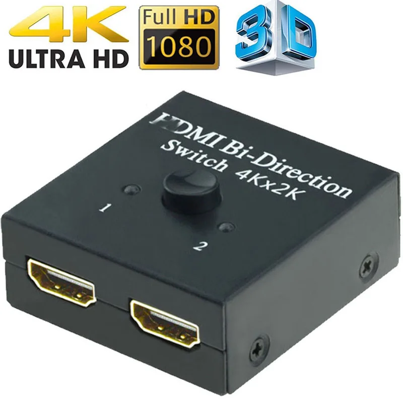 Двунаправленный телефон интеллектуальный коммутатор 2x1 1x2 Ultra HD UHD 4K
