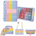 Детский мягкий чехол-подставка для планшета Samsung Galaxy Tab 3 7 дюймов Lite SM-T110 T111 T116, снимающий стресс, фиджет, силиконовый чехол с ремешком
