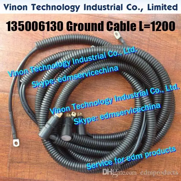 

135006130 Twincable lower head 440CC L=1300mm for ROBOFIL 240CC,440CC. Charmilles 135.006.130, 24.54.133 EDM Lower power cable,