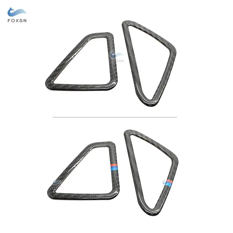 For BMW X5 X6 F15 F16 2014 2015 2016 2017 2pcs Carbon Fiber Air Conditioning Vent Outlet Cover Trim | Автомобили и мотоциклы