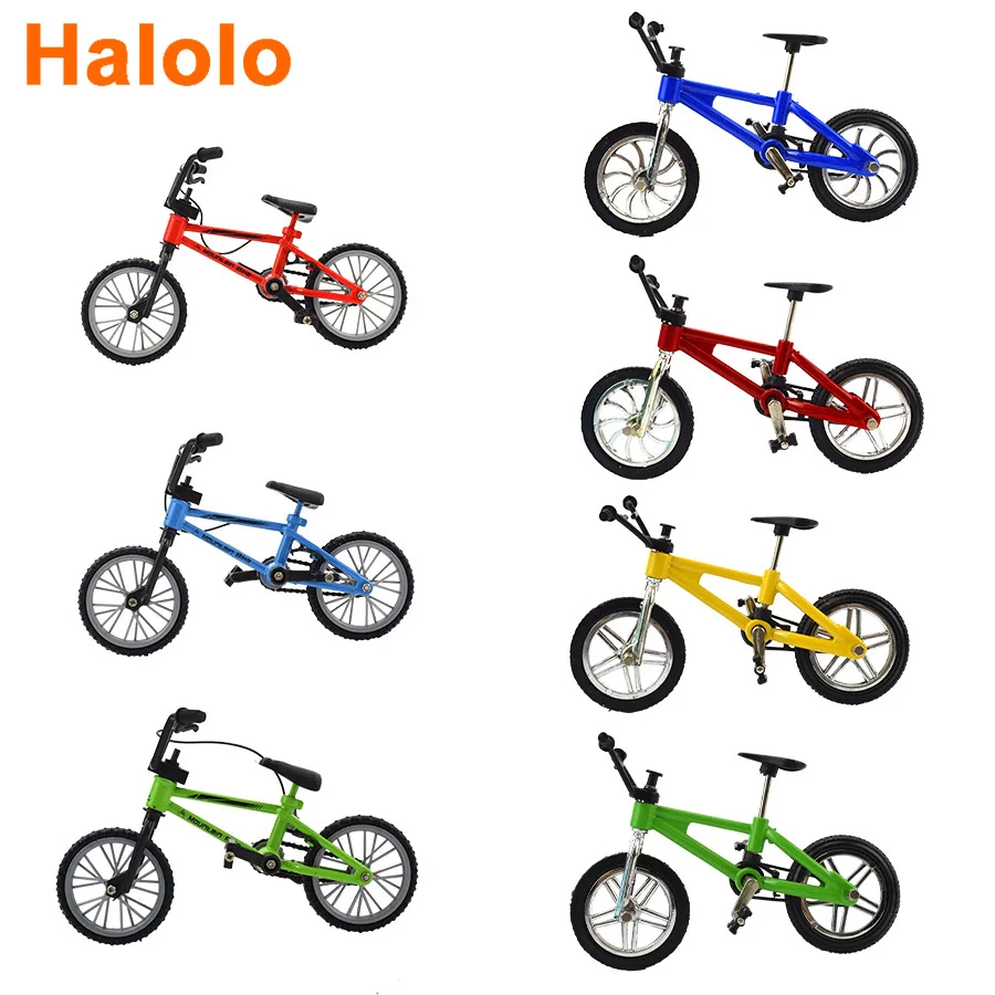 1 шт. Пальчиковый bmx велосипед игрушки для мальчиков мини с тормозным тросом сплав